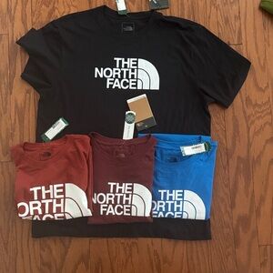 The North Face Short Sleeve Tees - Black, Red, Blue